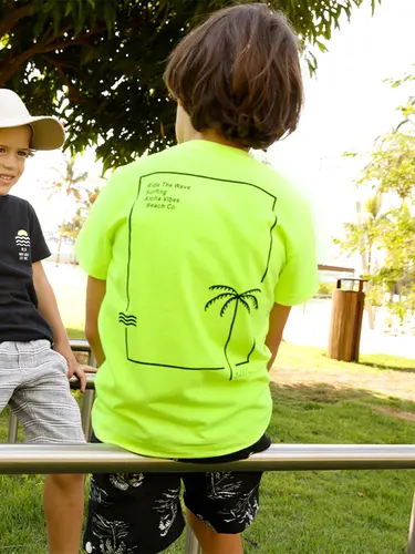 Conjunto Infantil Camiseta E Shorts Água Aloha