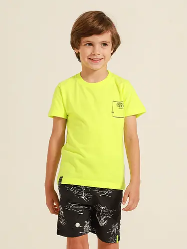 Conjunto Infantil Camiseta E Shorts Água Aloha