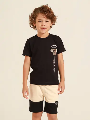 Conjunto Infantil Camiseta Moletinho Music