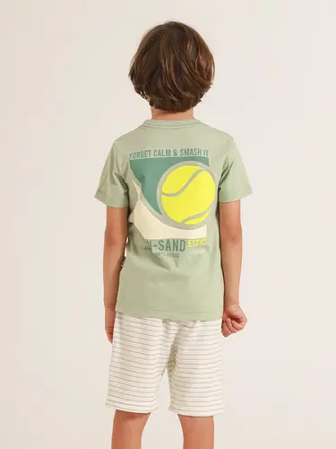 Conjunto Infantil Camiseta Moletinho Beachtennis