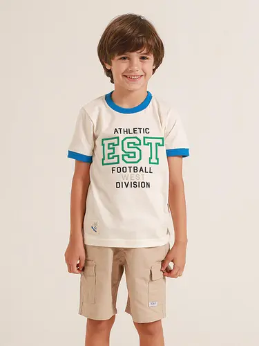 Conjunto Infantil Camiseta Sarja Division