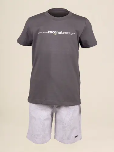 Conjunto Infantil Camiseta Sarja Coconut