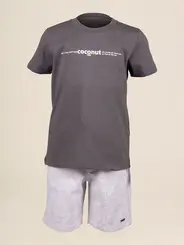 Conjunto Infantil Camiseta Sarja Coconut