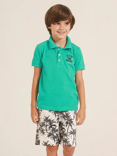Conjunto Infantil Polo Sarja Day Off