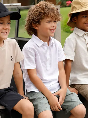 Conjunto Infantil Bata Sarja Island