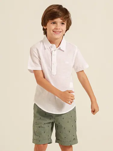 Conjunto Infantil Bata Sarja Island