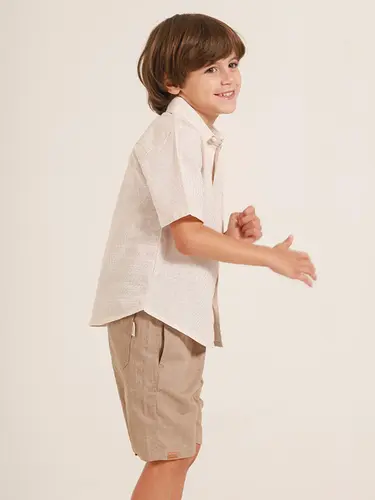 Conjunto Infantil Camisa Sarja Vintage