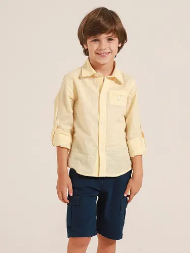 Conjunto Infantil Camisa Sarja Wind