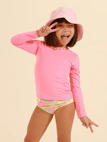 Blusa Infantil Proteção UV Poliéster