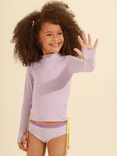 Blusa Infantil UV Poliamida Com Encaixe Para O Dedo