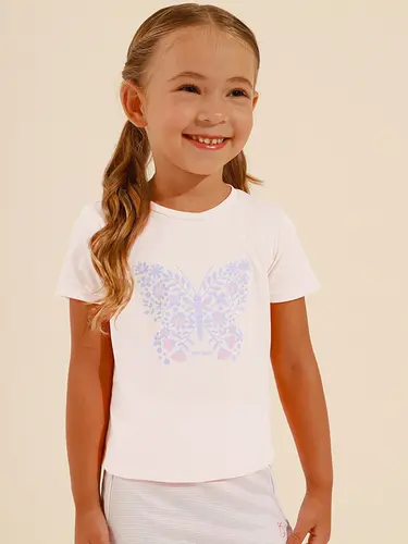 Blusa Fitness Infantil Butterfly