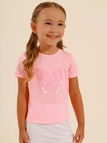 Blusa Fitness Infantil Butterfly