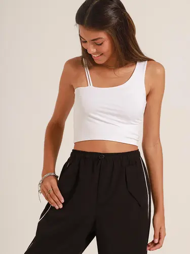 Blusa Cropped Lycra Ombro Só