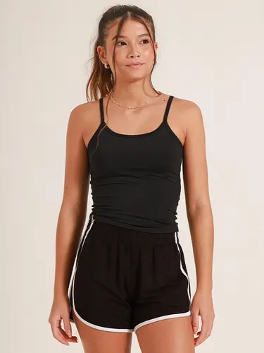 Blusa Baby Tee Lycra Alça Fina