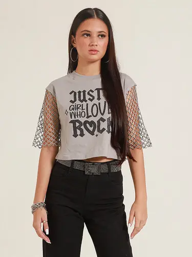 Tee Shirt Cropped Rock