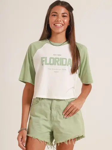 Tee Shirt Cropped Florida