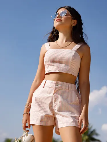 Top Tricoline Stripes