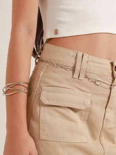 Shorts Saia Sarja Color Poah