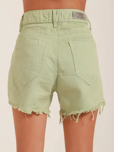 Shorts Sarja Cintura Alta Color PN