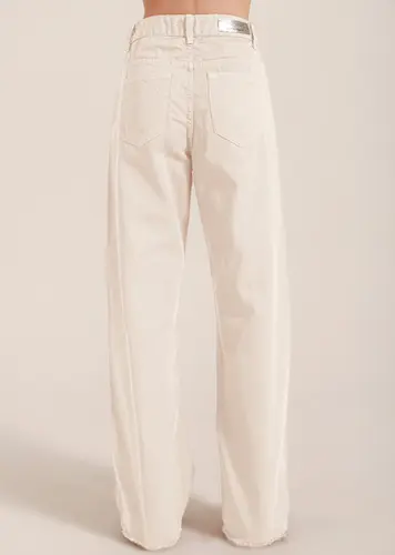 Calça Sarja Wide Leg Color