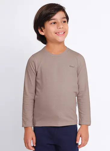 Camiseta Infantil BD&CO Relevo Manga Longa