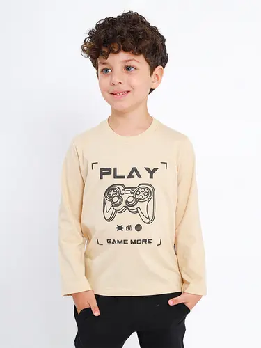 Camiseta Infantil Play Manga Longa