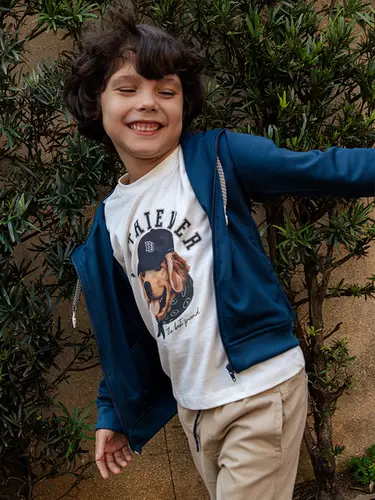 Camiseta Infantil Retriever Manga Longa