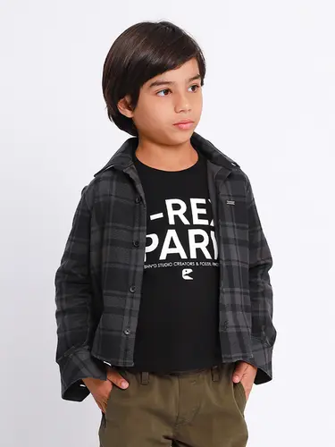 Camiseta Infantil T-Rex Manga Longa