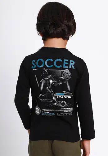 Camiseta Infantil Soccer System Manga Longa