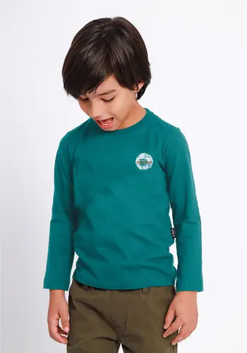 Camiseta Infantil Soccer System Manga Longa