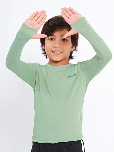 Camiseta Dryfit PA Basic infantil Manga Longa