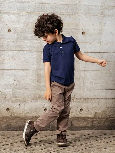 Polo Infantil Piquet Logo