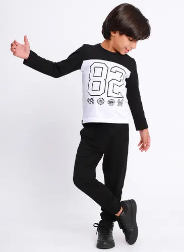 Conjunto Infantil Camiseta e Calça Molevisco Eighty Two