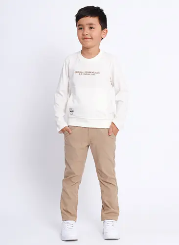 Conjunto Infantil Camiseta Milano e Calça Sarja