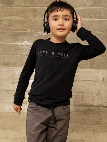 Conjunto Infantil Camiseta Guitar e Calça Sarja
