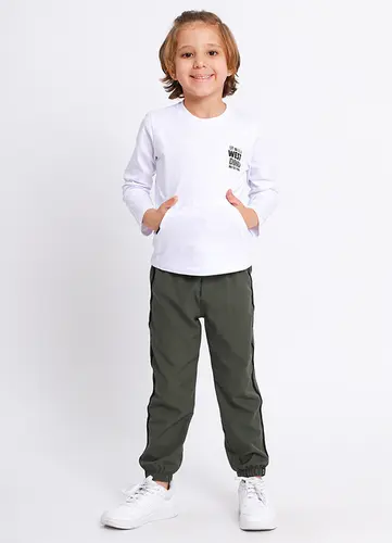 Conjunto Infantil Camiseta Dino e Calça Microfibra