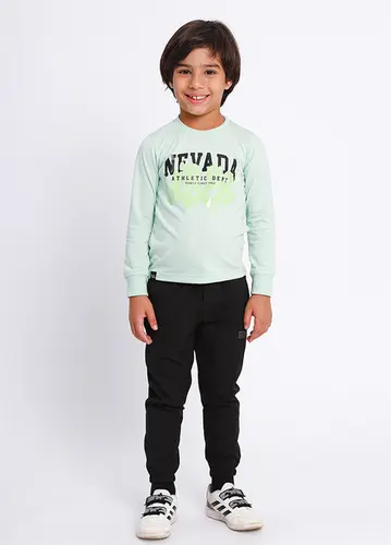 Conjunto Infantil Camiseta Nevada Vibes e Calça Microfibra