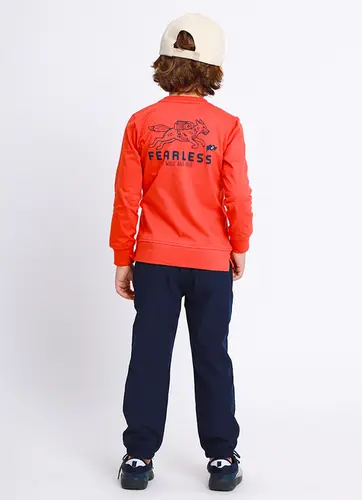 Conjunto Infantil Camiseta Stay Wild e Calça Microfibra