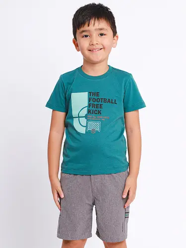 Conjunto Infantil Camiseta e Bermuda Microfibra Free Kick