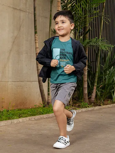 Conjunto Infantil Camiseta e Bermuda Microfibra Free Kick