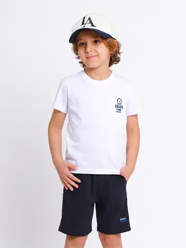 Conjunto Infantil Camiseta e Bermuda Moletinho House & River
