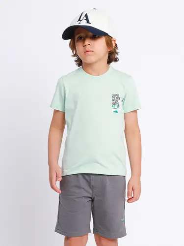 Conjunto Infantil Camiseta e Bermuda Moletinho Summit