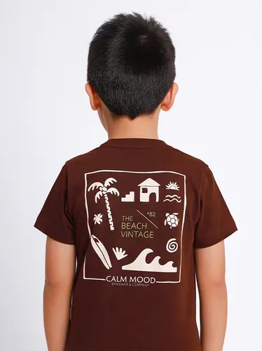 Conjunto Infantil Camiseta e Bermuda Sarja Calm Mood