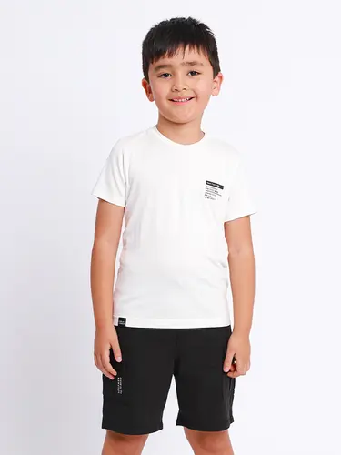 Conjunto Infantil Camiseta e Bermuda Visco Sarja Overcoming