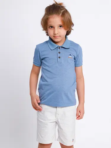 Conjunto Infantil Polo e Bermuda Sarja Overcoming