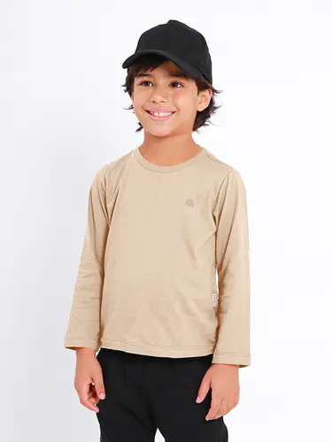 Camiseta Essencial Logo Bordado Manga Longa Banana Danger