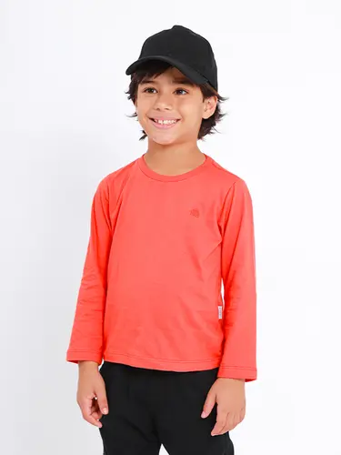 Camiseta Essencial Logo Bordado Manga Longa Banana Danger