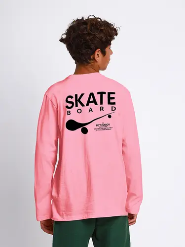 Camiseta Creative Skateboard Manga Longa