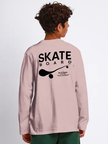 Camiseta Creative Skateboard Manga Longa