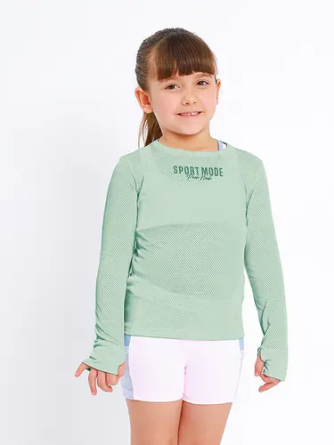 Blusa Dry Fit Infantil Sport Mode Manga Longa